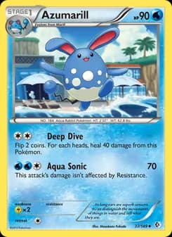 Azumarill card in English