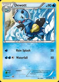 Dewott card in English