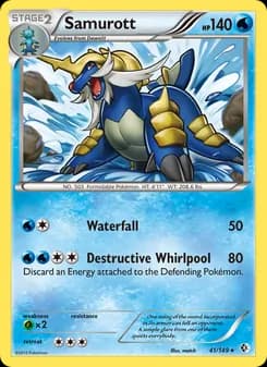 Samurott card in English