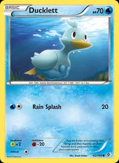 Ducklett card in English