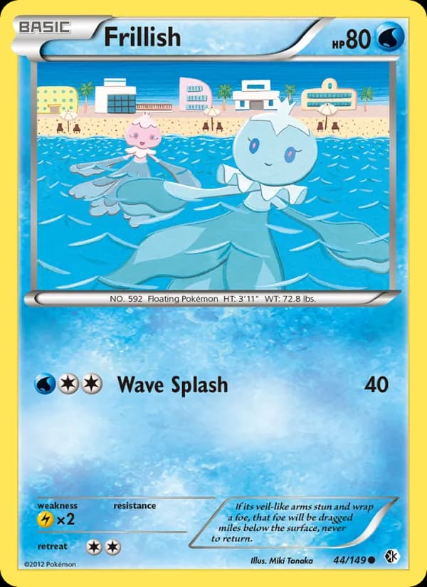 Frillish card in English