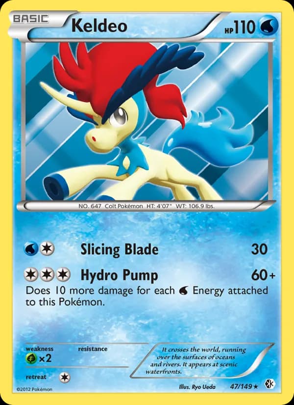 Keldeo card in English