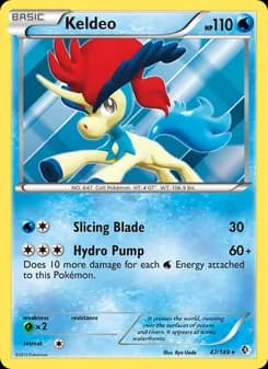 Keldeo card in English