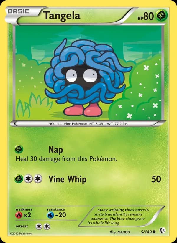 Tangela card in English