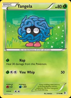 Tangela card in English
