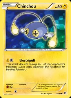 Chinchou card in English