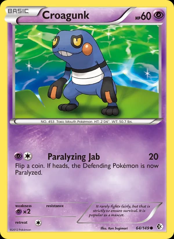 Croagunk card in English