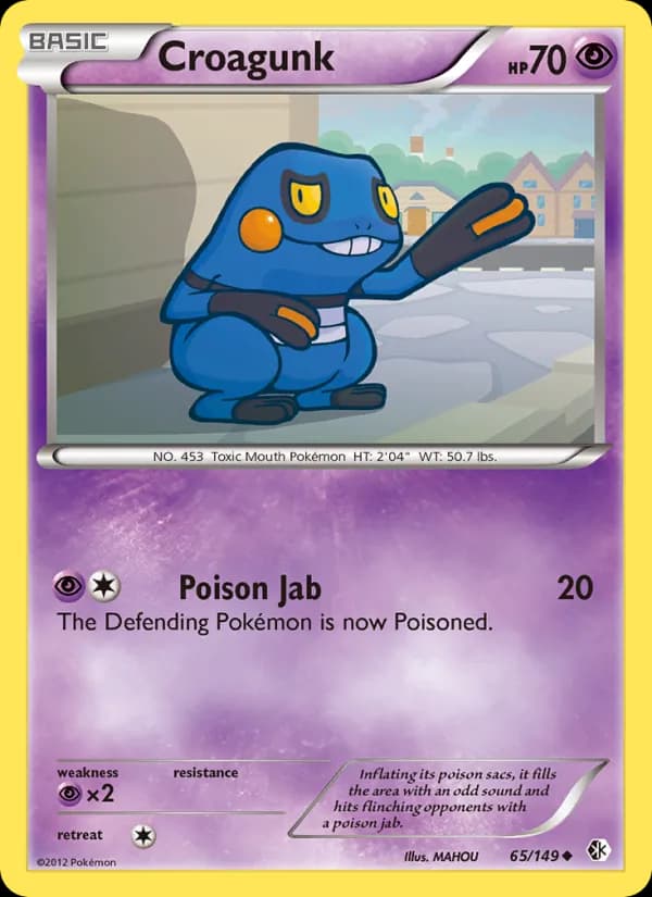 Croagunk card in English