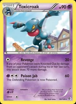 Toxicroak card in English