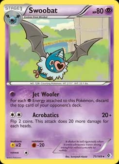 Swoobat card in English