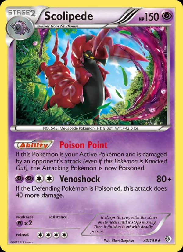 Scolipede card in English