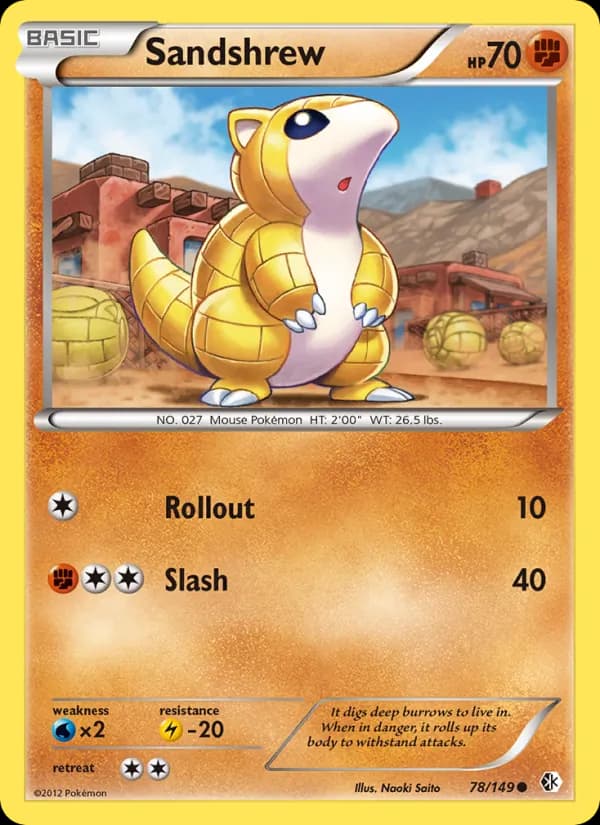 Sandshrew card in English
