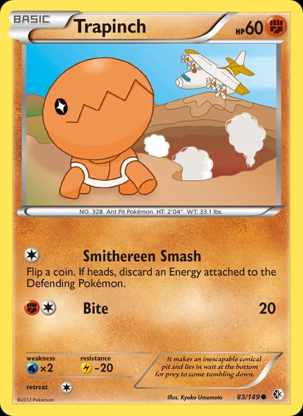 Trapinch card in English