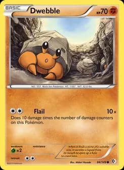 Dwebble card in English