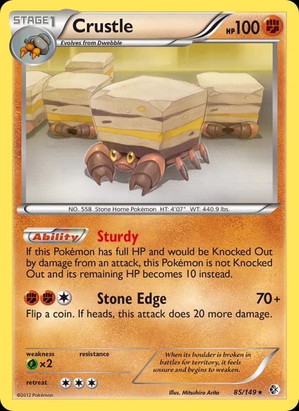 Crustle card in English