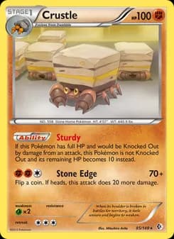 Crustle card in English