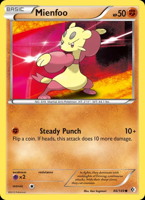Mienfoo card in English
