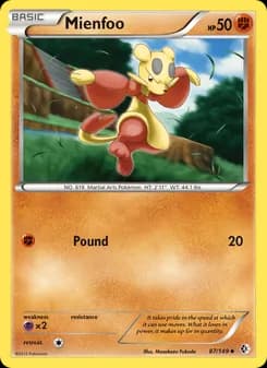 Mienfoo card in English