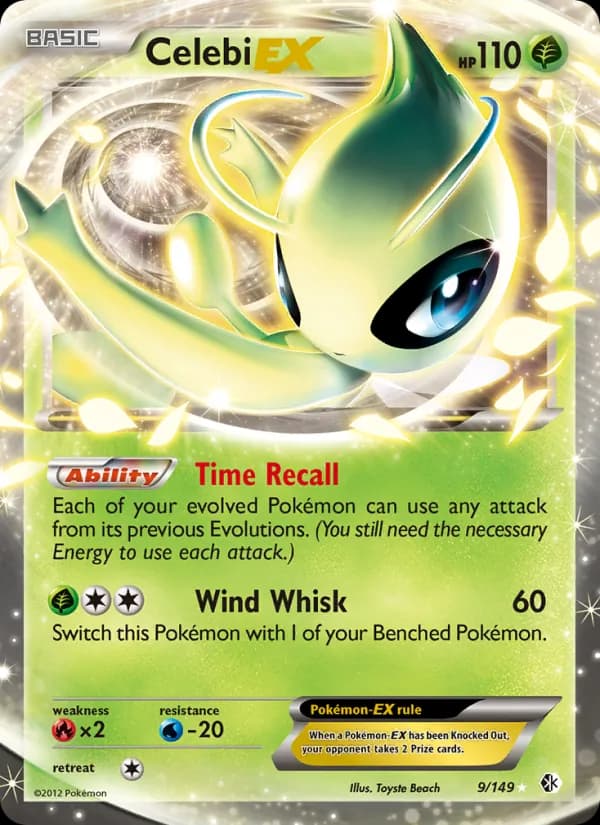Celebi-EX card in English