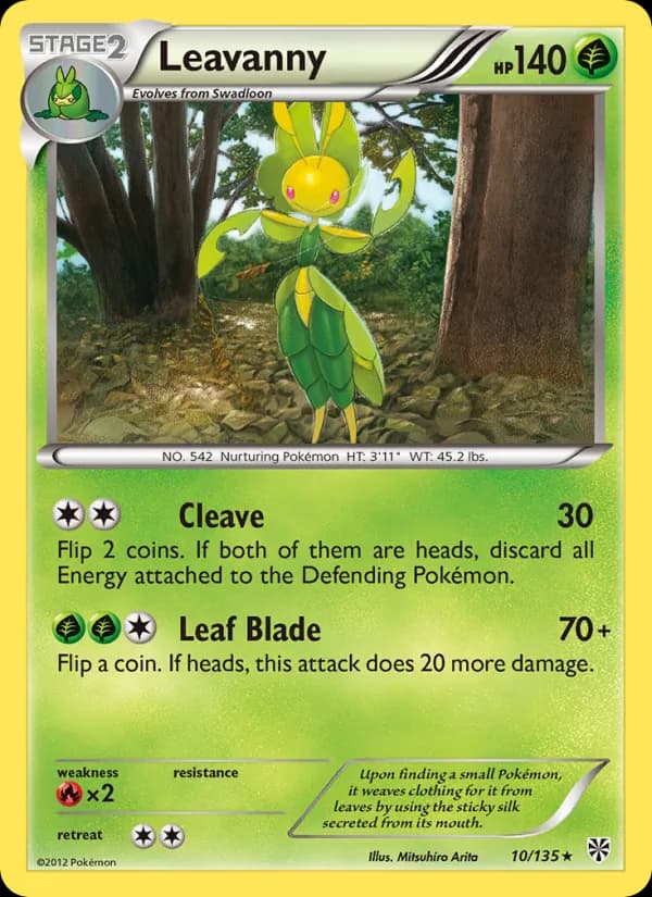 Leavanny card in English