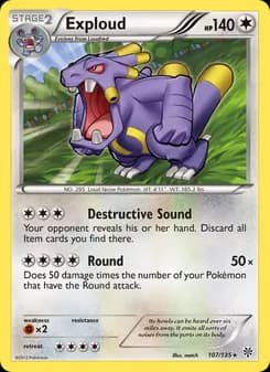 Exploud card in English