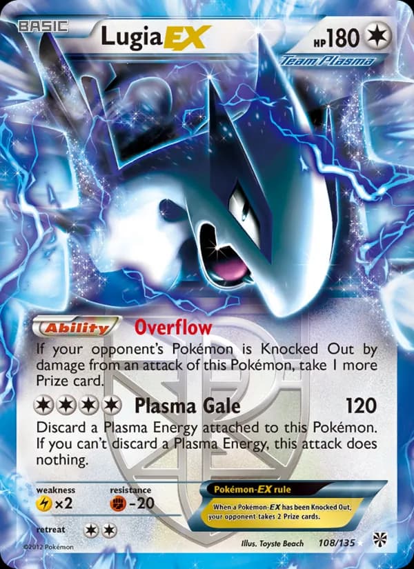 Lugia-EX card in English