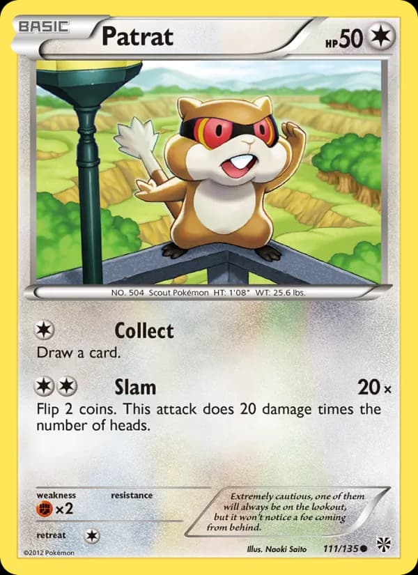Patrat card in English