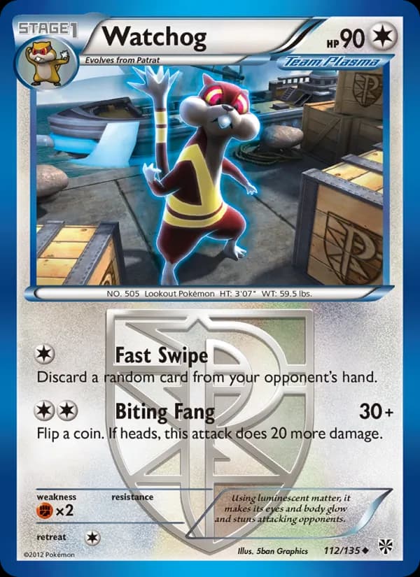 Watchog card in English