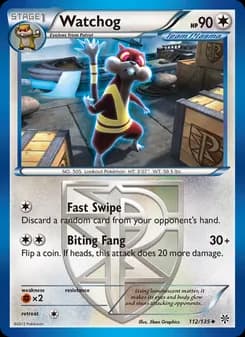 Watchog card in English