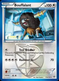 Bouffalant card in English