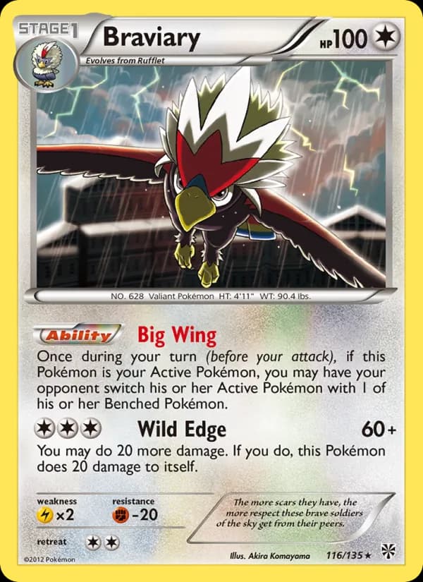 Braviary card in English