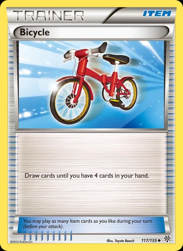 Bicycle card in English