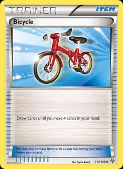 Bicycle card in English