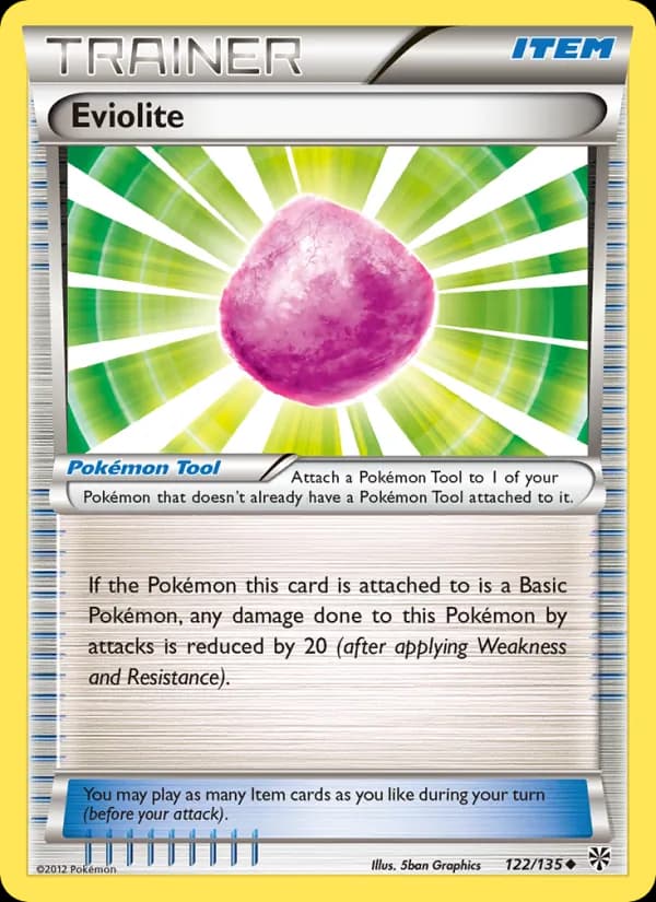 Eviolite card in English