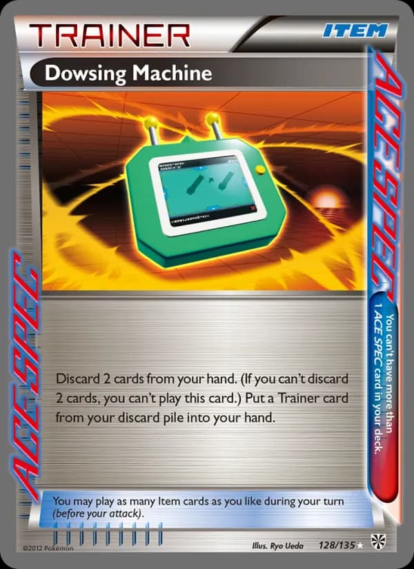 Dowsing Machine card in English
