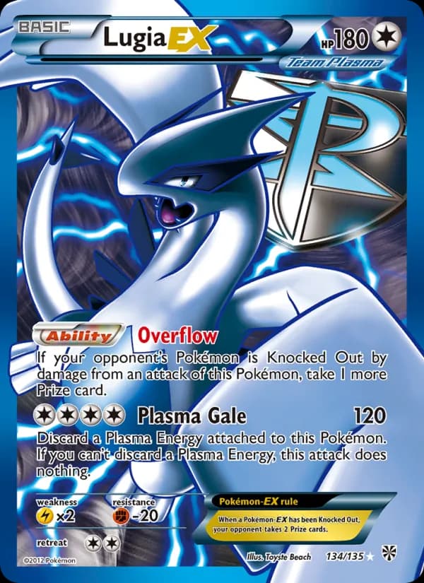 Lugia-EX card in English