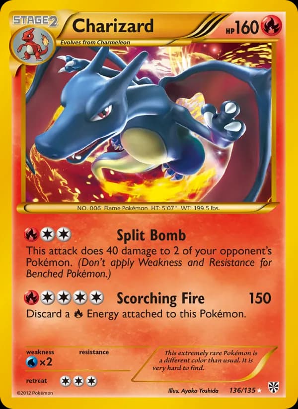 Charizard card in English