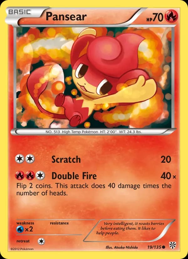 Pansear card in English