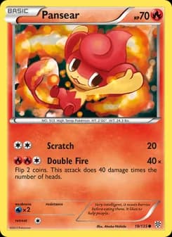 Pansear card in English