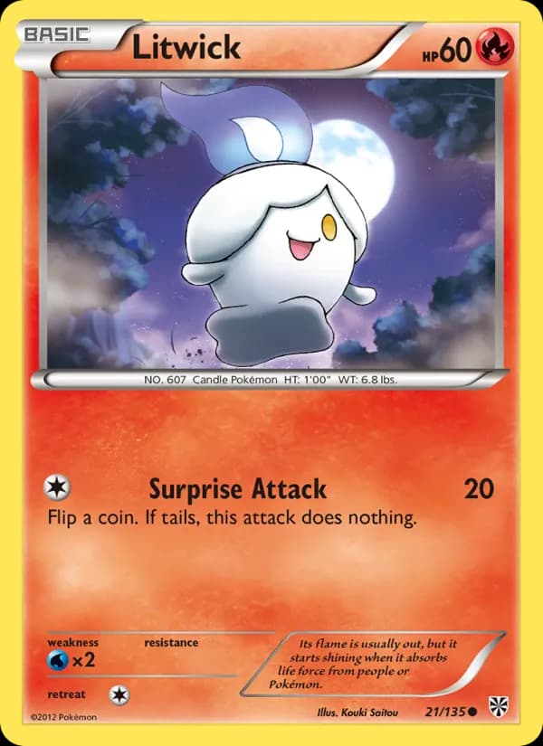 Litwick card in English