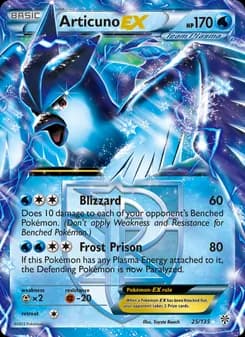 Articuno-EX card in English