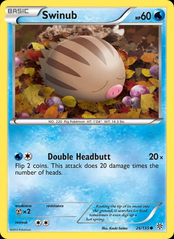 Swinub card in English