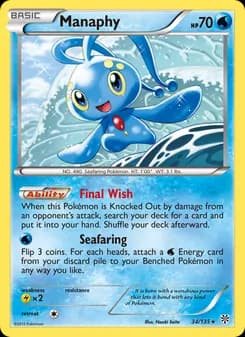 Manaphy card in English
