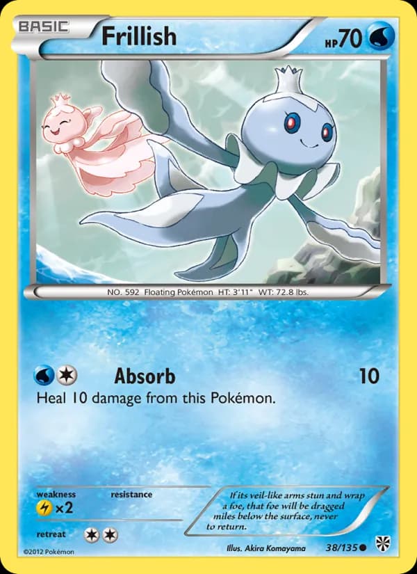 Frillish card in English