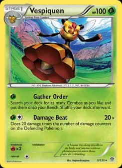 Vespiquen card in English