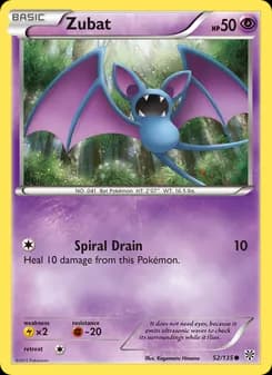Zubat card in English