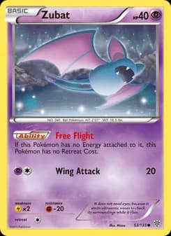 Zubat card in English
