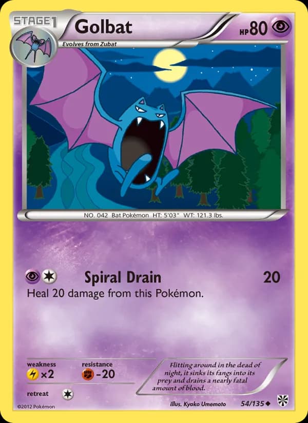Golbat card in English