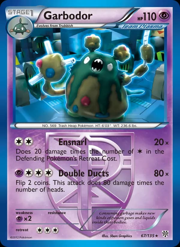 Garbodor card in English