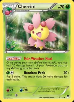 Cherrim card in English